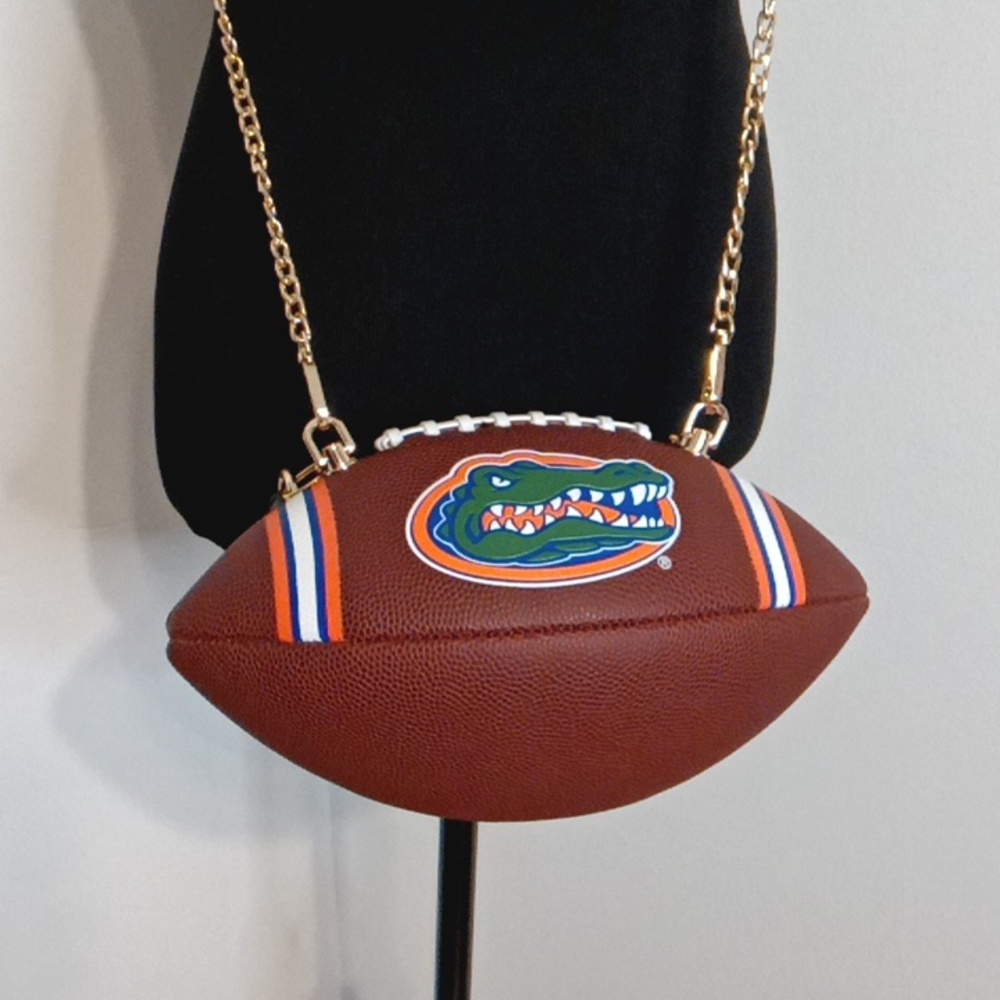 NWT LIMITED EDITION HANDMADE NCAA FLORIDA GATORS π Football Bag π - Picture 8 of 17